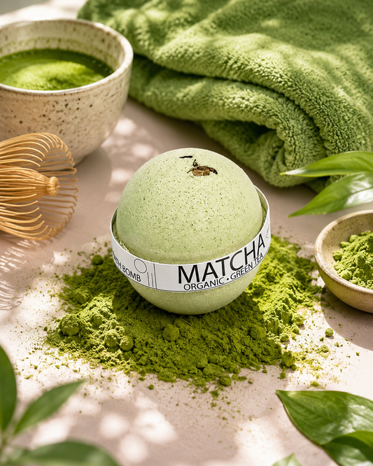 Organic Matcha Green Tea Bath Bomb – 8oz