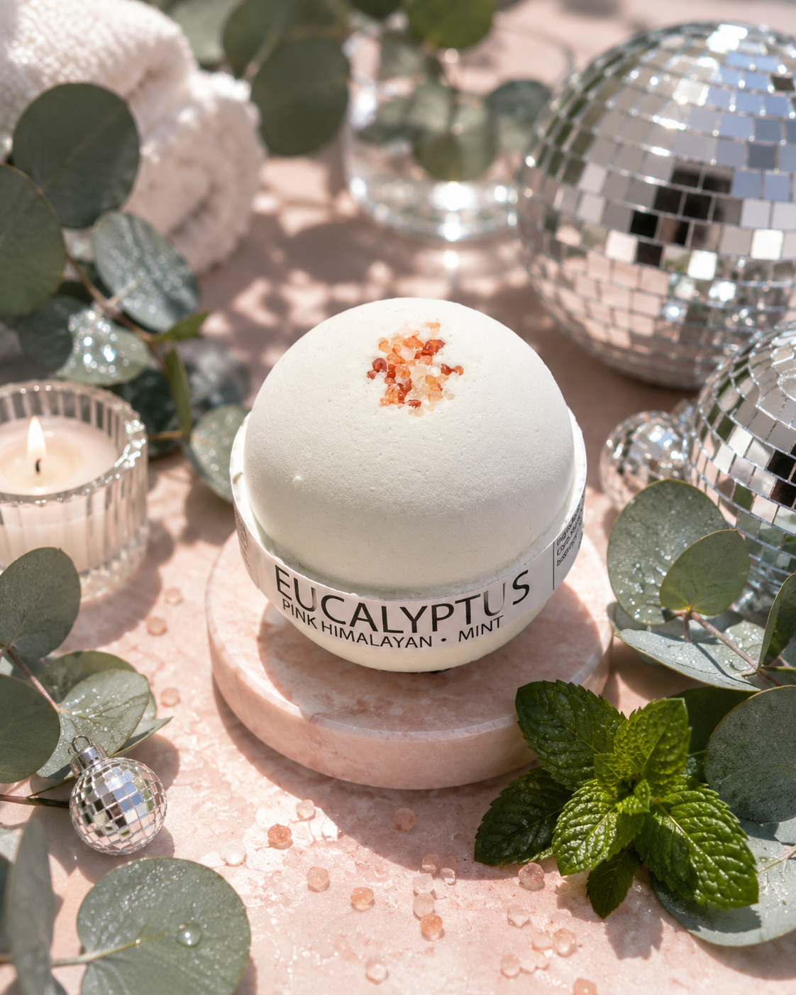 Eucalyptus Mint & Himalayan Salt Bath Bomb – 8oz