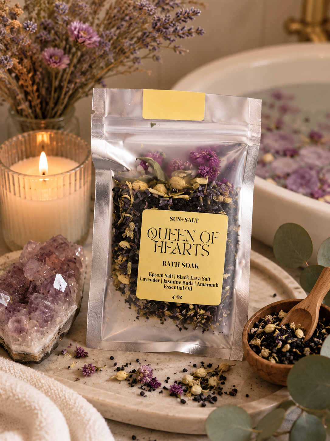 Queen of Hearts Bath Soak - 4oz